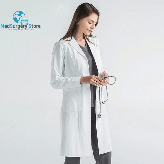 High Quality White Coat Lab Coat Hospital Doctor Slim Nurse Uniform Spa Uniform Nursing Uniform Scrubs Medical Uniforms Women