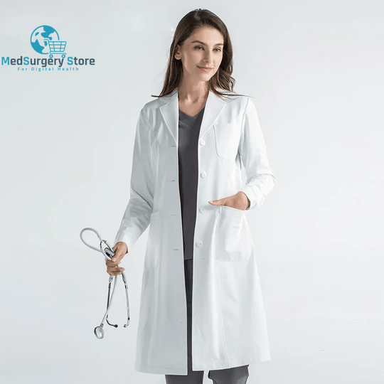High Quality White Coat Lab Coat Hospital Doctor Slim Nurse Uniform Spa Uniform Nursing Uniform Scrubs Medical Uniforms Women