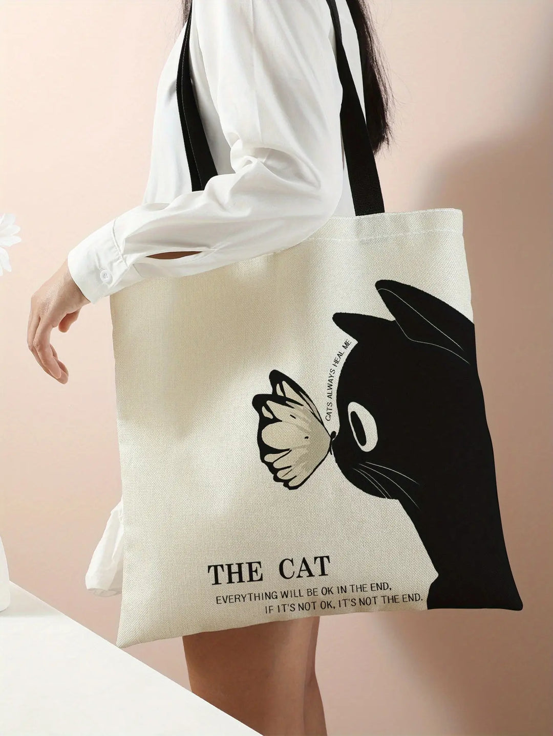 Printed Handbag Casual Travel Beach Bag Large Capacity Reusable Shoulder Shopping Bag Women's Casual Shoulder Bag Large Capacity Beach Bag Handheld Shopping Bag Printed Ladies Grocery Shoulder Bag MedSurgery Store For Digital Health