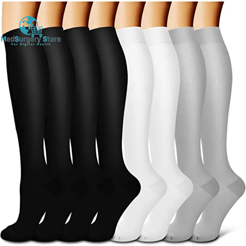 New Compression Socks Men Women Varicose Veins Compression Golfs Crew Middle Tube Crossfit Travel Nurse Socks EU 36-50 Meias