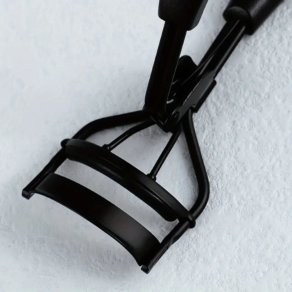 1 Portable Eyelash Curler with 15 Silicone Pads, Stainless Steel Curved Handle Eyelash Curler, Curl and Shape, No Damage to Eyelashes, Eyelash Lifting, Big Eyes, Suitable for Women's Eyelashes MedSurgery Store For Digital Health