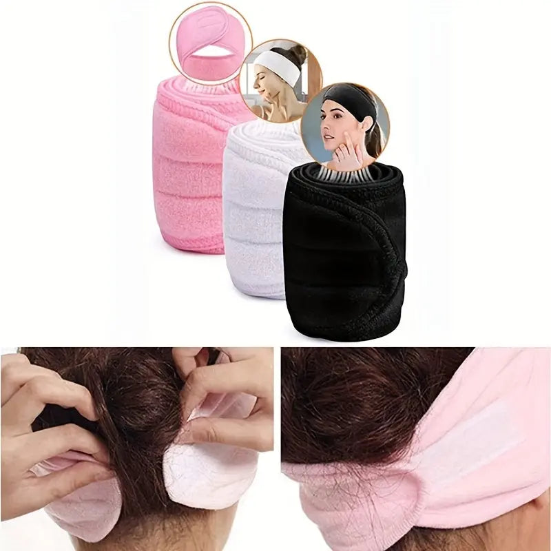 Double-sided Terrycloth Cloth Ant Cloth Hair Tie for Washing Face and Removing Makeup, Women's Hairband for Sports and Yoga MedSurgery Store For Digital Health