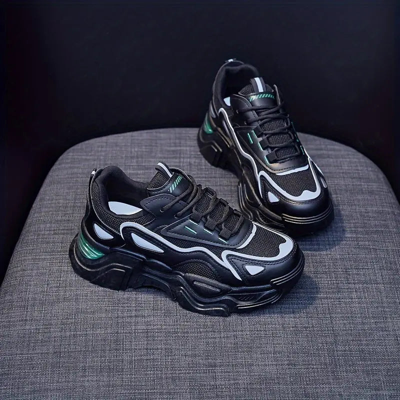 Women's Breathable Mesh Platform Sneakers, Casual Lace Up Outdoor Shoes, Comfortable Low Top Running Shoes MedSurgery Store For Digital Health