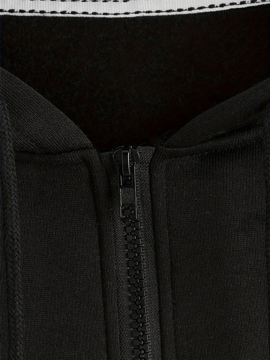 Women'S Casual Hooded Zip-Up Sweatshirt - Long Sleeve, Solid Color, Front Pockets, Regular Fit, Casual Chic Style for Fall/Winter, Casual Wear | Hooded Sweatshirt | Zippered Closure, Sweater Hoodie MedSurgery Store For Digital Health