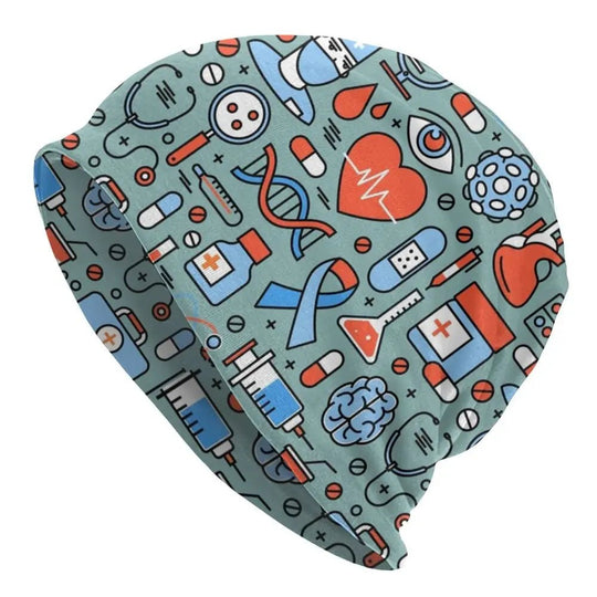 Gorro cálido de invierno Unisex para mujer, gorros tejidos, gorro de enfermera con patrón de enfermería a la moda, gorros para el cuidado de la salud al aire libre, gorros para hombresMedSurgery Store For Digital HealthMedSurgery Store For Digital Health1005008428298148 - 1 - Skullies Beanies Hat1Skullies Beanies HatGorro cálido de invierno Unisex para mujer, gorros tejidos, gorro de enfermera con patrón de enfermería a la moda, gorros para el cuidado de la salud al aire libre, gorros para hombr