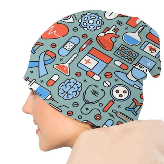 Gorro cálido de invierno Unisex para mujer, gorros tejidos, gorro de enfermera con patrón de enfermería a la moda, gorros para el cuidado de la salud al aire libre, gorros para hombresMedSurgery Store For Digital HealthMedSurgery Store For Digital Health1005008428298148 - 1 - Skullies Beanies Hat1Skullies Beanies HatGorro cálido de invierno Unisex para mujer, gorros tejidos, gorro de enfermera con patrón de enfermería a la moda, gorros para el cuidado de la salud al aire libre, gorros para hombr