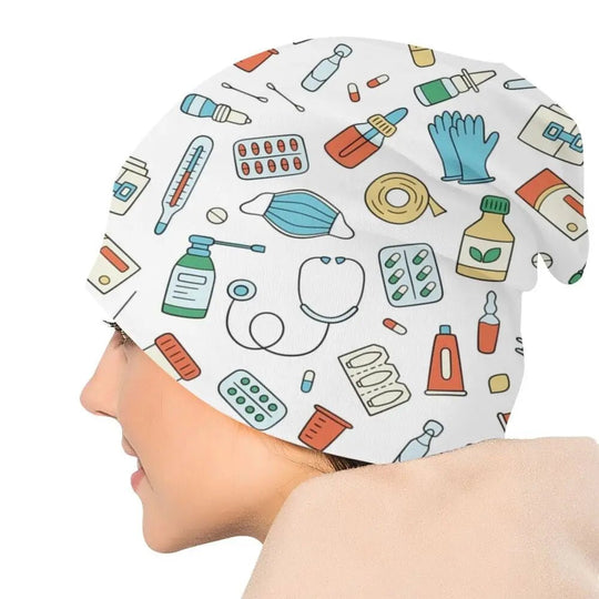 Gorro cálido de invierno Unisex para mujer, gorros tejidos, gorro de enfermera con patrón de enfermería a la moda, gorros para el cuidado de la salud al aire libre, gorros para hombresMedSurgery Store For Digital HealthMedSurgery Store For Digital Health1005008428298148 - 1 - Skullies Beanies Hat1Skullies Beanies HatGorro cálido de invierno Unisex para mujer, gorros tejidos, gorro de enfermera con patrón de enfermería a la moda, gorros para el cuidado de la salud al aire libre, gorros para hombr