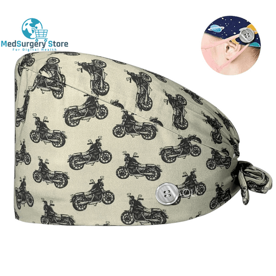 New Scrub Nurse Hat Floral Bouffant Cap Fashion Multicolor Nurse Scrub Caps Adjustable Bandage Turban Surgical Doctor Nurse Hats