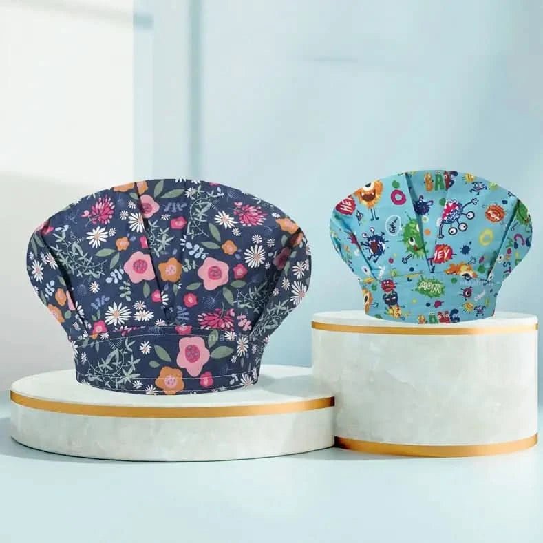 🧢Gorro Quirúrgico Unisex de Algodón – Estampados Divertidos de Animales | Ajustable, Transpirable y Profesional.