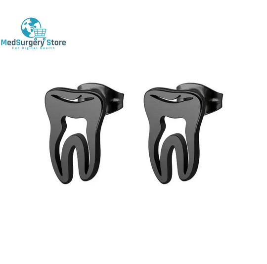 Minimalist Korean Fashion Earrings Punk Stainless Steel Dentist Tooth Stud Earrings for Women Doctor Nurse Accessories Aretes