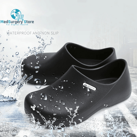 Ngouxm Men Chef Shoes Women Non-Slip Waterproof Oil-Proof Kitchen Nurse Shoes Work Cook Shoes