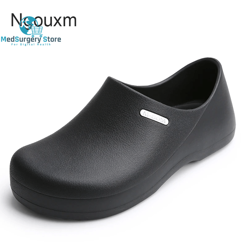 Ngouxm Men Chef Shoes Women Non-Slip Waterproof Oil-Proof Kitchen Nurse Shoes Work Cook Shoes