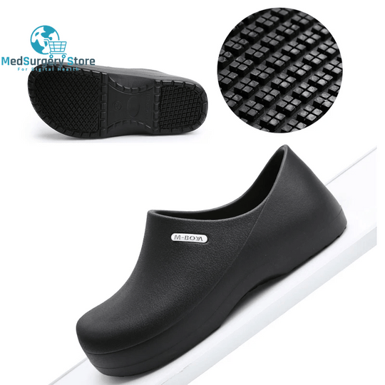 Ngouxm Men Chef Shoes Women Non-Slip Waterproof Oil-Proof Kitchen Nurse Shoes Work Cook Shoes