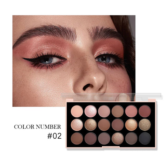 Paleta de sombras de ojos de 18 colores: nacarado, mate, brillo fino, brillo, tonos tierra, duradero, alto rendimientoMedSurgery Store For Digital HealthMedSurgery Store For Digital Health1005007578990724 - E1923 - 02E1923 - 02Paleta de sombras de ojos de 18 colores: nacarado, mate, brillo fino, brillo, tonos tierra, duradero, alto rendimiento