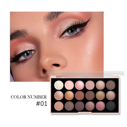 Paleta de sombras de ojos de 18 colores: nacarado, mate, brillo fino, brillo, tonos tierra, duradero, alto rendimientoMedSurgery Store For Digital HealthMedSurgery Store For Digital Health1005007578990724 - E1923 - 01E1923 - 01Paleta de sombras de ojos de 18 colores: nacarado, mate, brillo fino, brillo, tonos tierra, duradero, alto rendimiento