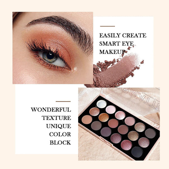 Paleta de sombras de ojos de 18 colores: nacarado, mate, brillo fino, brillo, tonos tierra, duradero, alto rendimientoMedSurgery Store For Digital HealthMedSurgery Store For Digital Health1005007578990724 - E1923 - 02E1923 - 02Paleta de sombras de ojos de 18 colores: nacarado, mate, brillo fino, brillo, tonos tierra, duradero, alto rendimiento