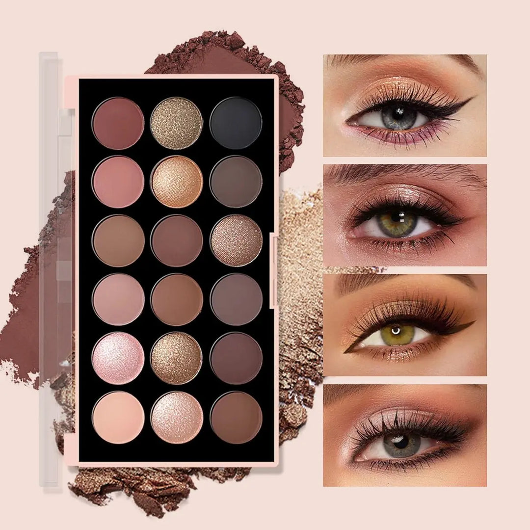 Paleta de sombras de ojos de 18 colores: nacarado, mate, brillo fino, brillo, tonos tierra, duradero, alto rendimientoMedSurgery Store For Digital HealthMedSurgery Store For Digital Health1005007578990724 - E1923 - 02E1923 - 02Paleta de sombras de ojos de 18 colores: nacarado, mate, brillo fino, brillo, tonos tierra, duradero, alto rendimiento