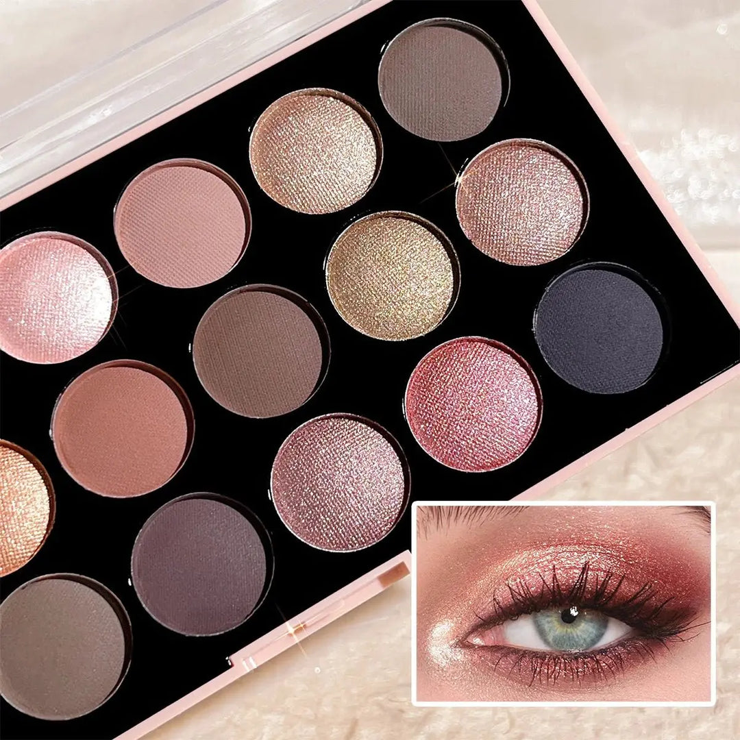 Paleta de sombras de ojos de 18 colores: nacarado, mate, brillo fino, brillo, tonos tierra, duradero, alto rendimientoMedSurgery Store For Digital HealthMedSurgery Store For Digital Health1005007578990724 - E1923 - 02E1923 - 02Paleta de sombras de ojos de 18 colores: nacarado, mate, brillo fino, brillo, tonos tierra, duradero, alto rendimiento