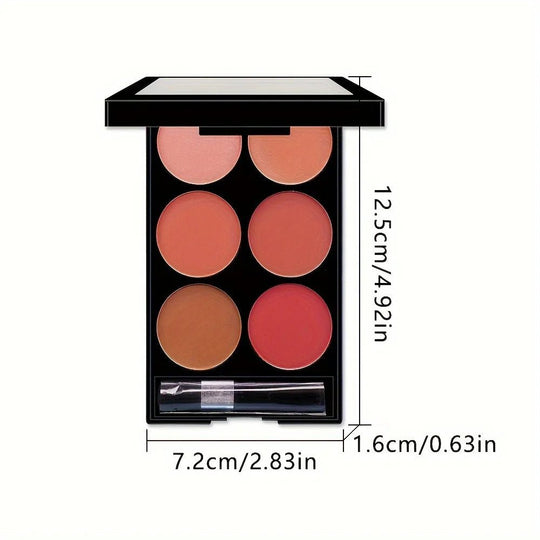 Paleta todo en uno de rubor y contorno de 6 colores, paleta de maquillaje en polvo mate nacaradoMedSurgery Store For Digital HealthMedSurgery Store For Digital Health1005007460954269 - 1 - T3231 - T323Paleta todo en uno de rubor y contorno de 6 colores, paleta de maquillaje en polvo mate nacarado