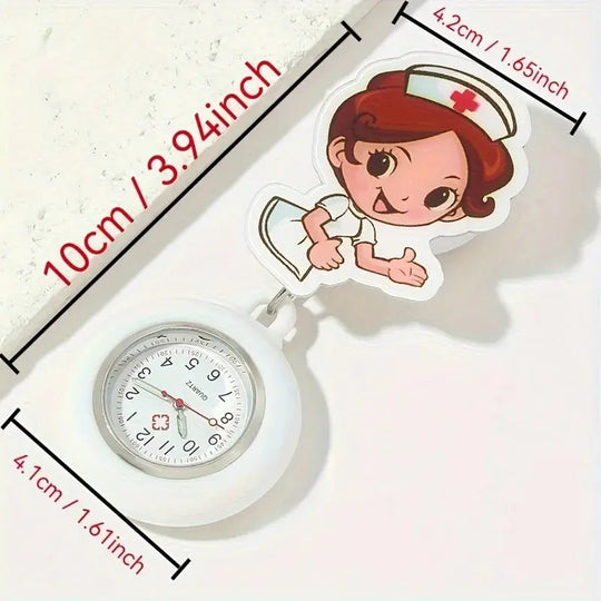Reloj de adorable de enfermera, recargable y estirable con correa de gomaApparel & Accessoriesdsers - fulfillment - serviceMedSurgery Store For Digital Health1005008972727058 - whitewhiteReloj de adorable de enfermera, recargable y estirable con correa de goma