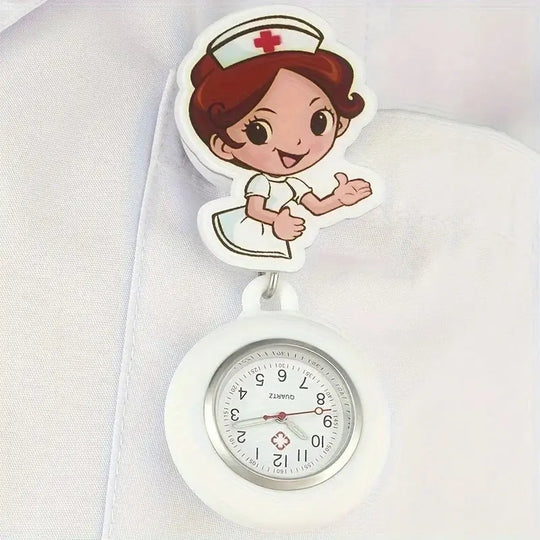 Reloj de adorable de enfermera, recargable y estirable con correa de gomaApparel & Accessoriesdsers - fulfillment - serviceMedSurgery Store For Digital Health1005008972727058 - whitewhiteReloj de adorable de enfermera, recargable y estirable con correa de goma