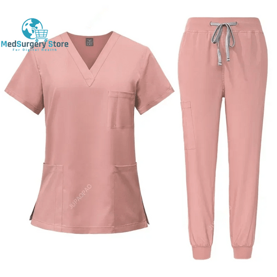 Surgical Uniforms Woman Nursing Enfermeria Sets Top Pant Articles Medical Uniform Scrubs Clinical Beauty Salon Hospital Suits