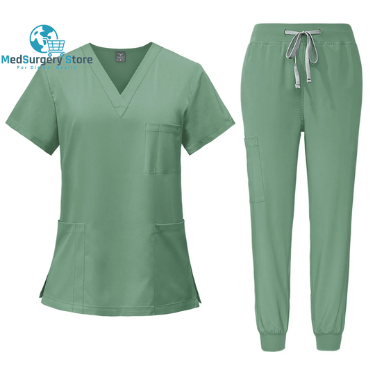 Surgical Uniforms Woman Nursing Enfermeria Sets Top Pant Articles Medical Uniform Scrubs Clinical Beauty Salon Hospital Suits