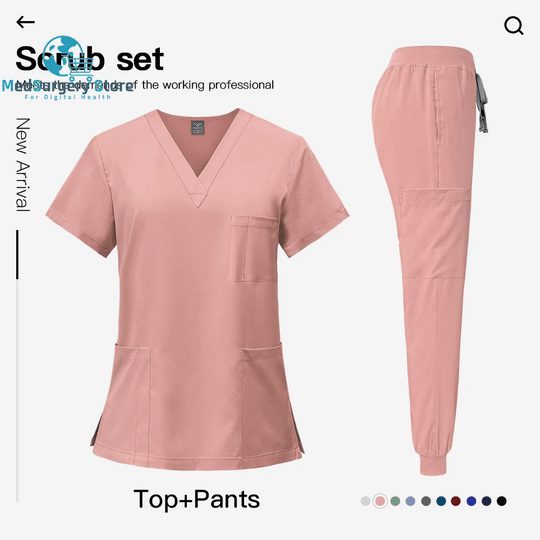Surgical Uniforms Woman Nursing Enfermeria Sets Top Pant Articles Medical Uniform Scrubs Clinical Beauty Salon Hospital Suits