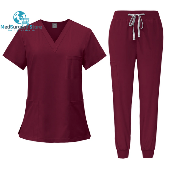Surgical Uniforms Woman Nursing Enfermeria Sets Top Pant Articles Medical Uniform Scrubs Clinical Beauty Salon Hospital Suits