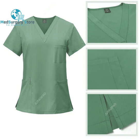Surgical Uniforms Woman Nursing Enfermeria Sets Top Pant Articles Medical Uniform Scrubs Clinical Beauty Salon Hospital Suits