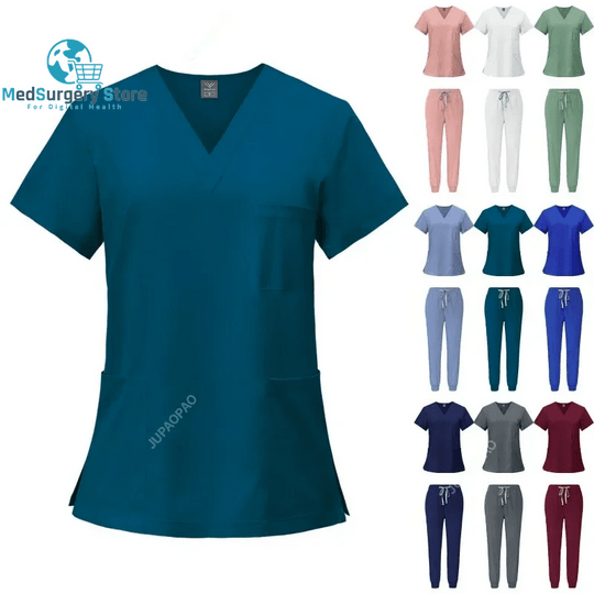 Surgical Uniforms Woman Nursing Enfermeria Sets Top Pant Articles Medical Uniform Scrubs Clinical Beauty Salon Hospital Suits