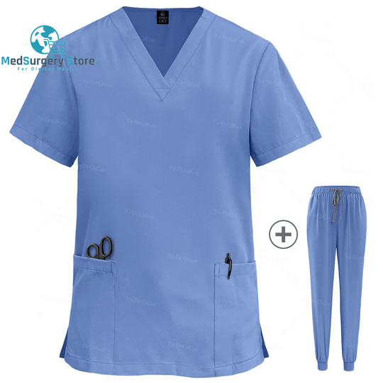 Wholesale Women Wear Scrub Suits Hospital Doctor Working Uniform Medical Surgical Multicolor Unisex Uniform Nurse Accessories