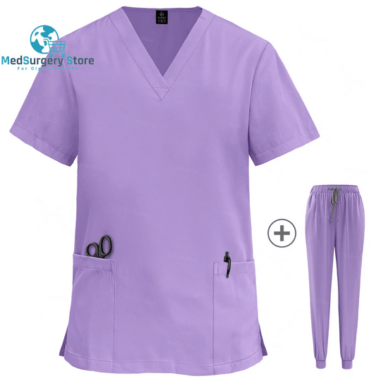 Wholesale Women Wear Scrub Suits Hospital Doctor Working Uniform Medical Surgical Multicolor Unisex Uniform Nurse Accessories