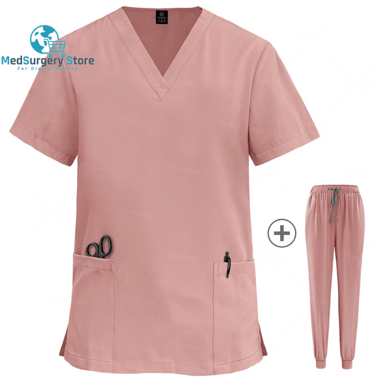 Wholesale Women Wear Scrub Suits Hospital Doctor Working Uniform Medical Surgical Multicolor Unisex Uniform Nurse Accessories