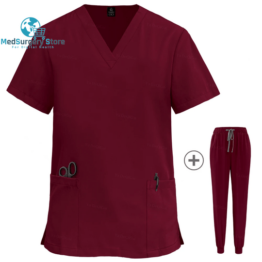 Wholesale Women Wear Scrub Suits Hospital Doctor Working Uniform Medical Surgical Multicolor Unisex Uniform Nurse Accessories
