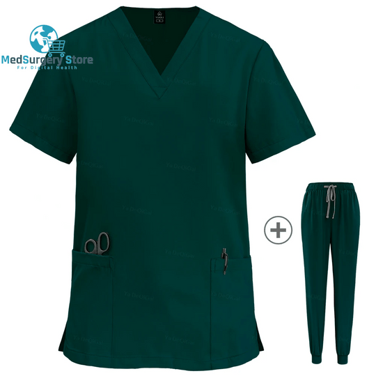 Wholesale Women Wear Scrub Suits Hospital Doctor Working Uniform Medical Surgical Multicolor Unisex Uniform Nurse Accessories