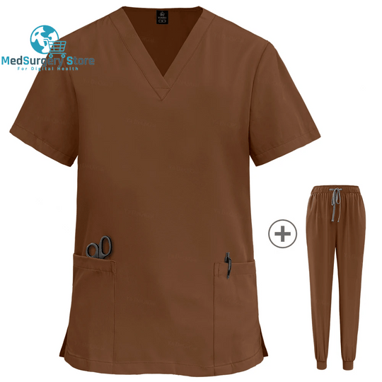 Wholesale Women Wear Scrub Suits Hospital Doctor Working Uniform Medical Surgical Multicolor Unisex Uniform Nurse Accessories