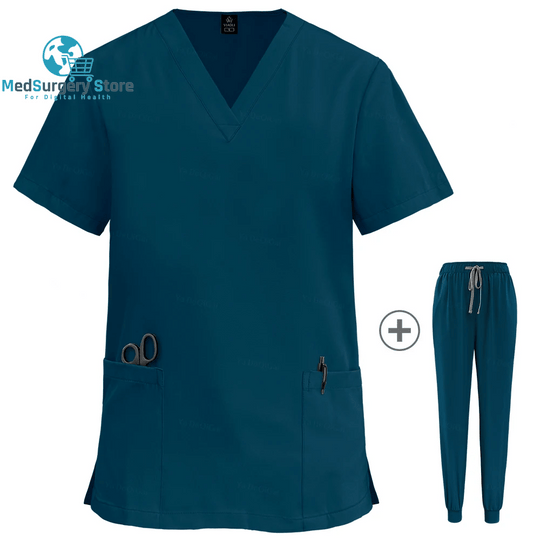 Wholesale Women Wear Scrub Suits Hospital Doctor Working Uniform Medical Surgical Multicolor Unisex Uniform Nurse Accessories