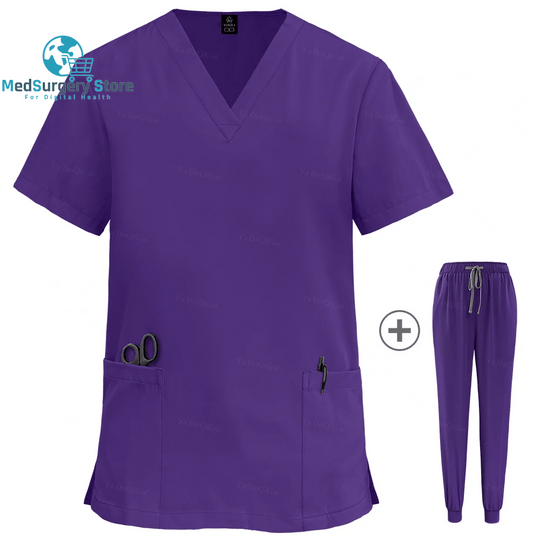 Wholesale Women Wear Scrub Suits Hospital Doctor Working Uniform Medical Surgical Multicolor Unisex Uniform Nurse Accessories
