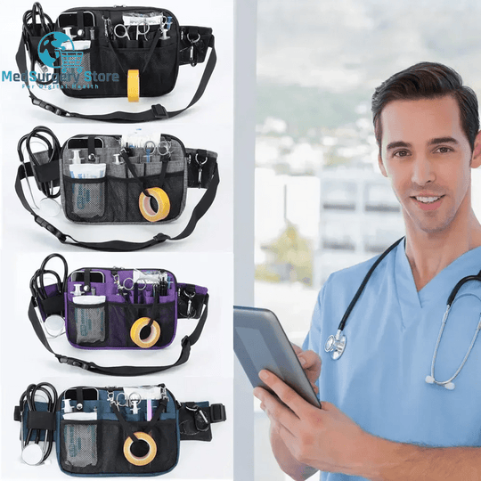 Utility Hip Bag Tool Belt Bag Nurse Waist Pouch Portable Nurse Fanny Pack Pouch Bags for Women and Men