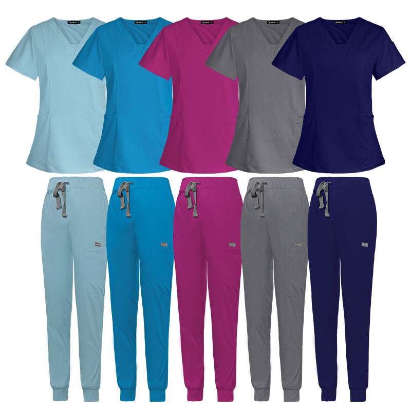 V - neck Split Surgical Gown Suit Female Short - sleeved NurseApparel & AccessoriesCJdropshippingMedSurgery Store For Digital HealthCJTZ153517201AZNavy BlueXSV - neck Split Surgical Gown Suit Female Short - sleeved Nurse